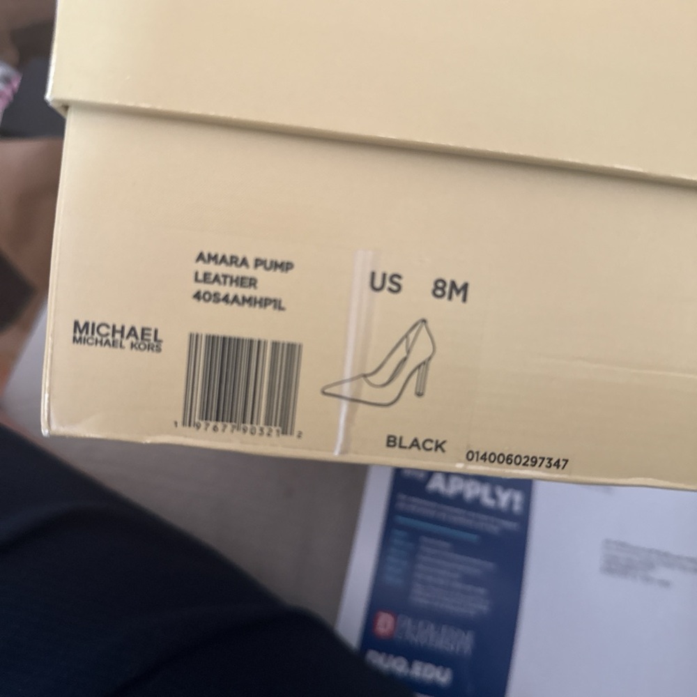 Michael Kors Black Leather Heels